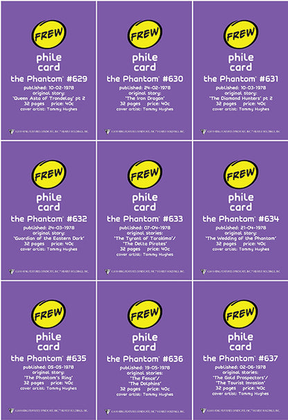 Phantom Philecard #629-637