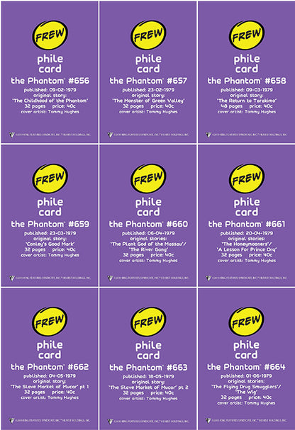 Phantom Philecard #656-664