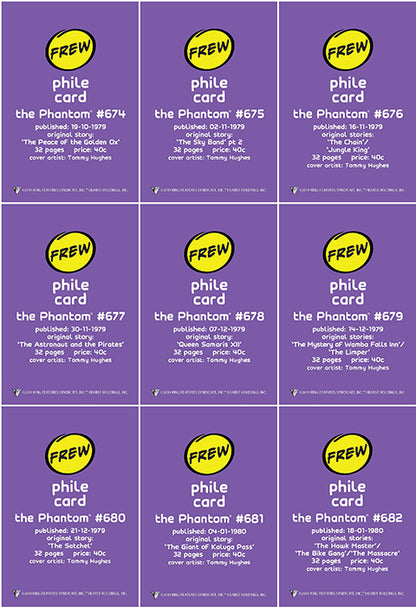 Phantom Philecard #674-682