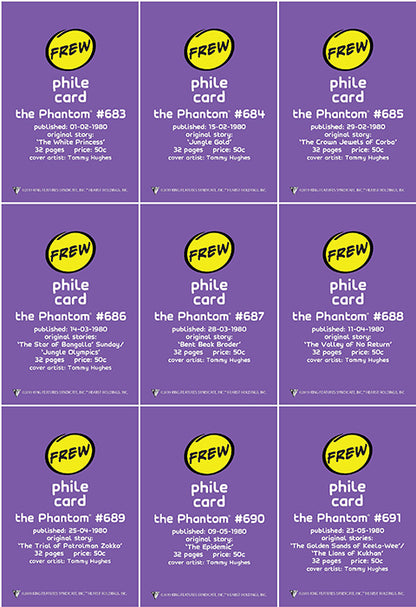 Phantom Philecard #683-691