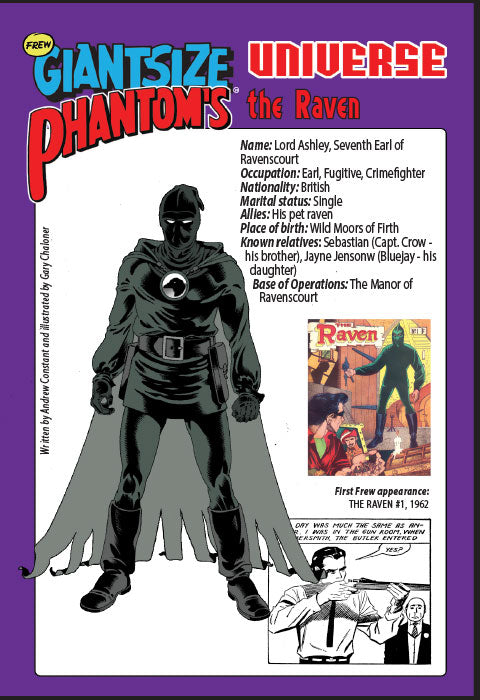 Phantom's Universe Character Card #56- The Raven