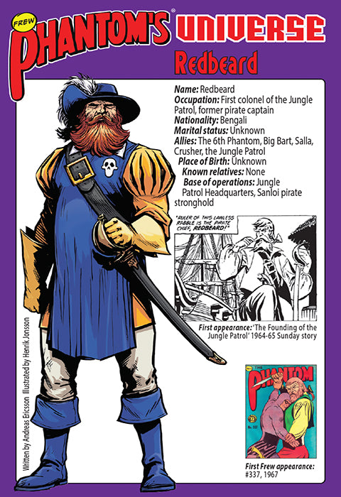 Phantom's Universe Character Card #07 - Redbeard