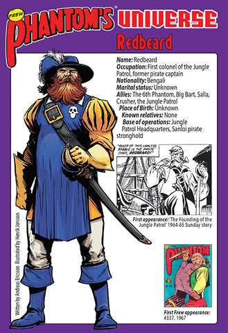 Phantom's Universe Character Card #07 - Redbeard