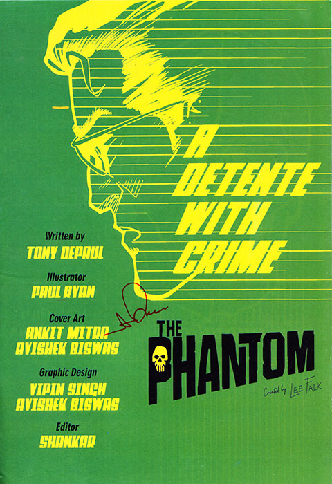 Shakti Phantom Comic #3 Signature