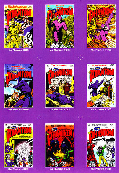 Uncut Philecard sheet #1323-1331