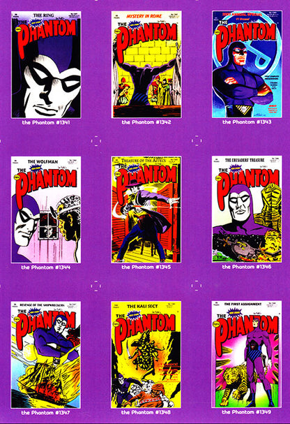 Uncut Philecard sheet #1341-1349