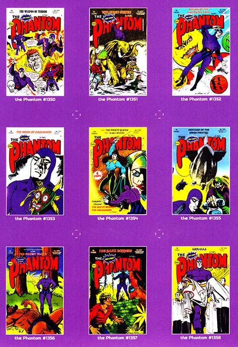 Phantom Philecard #1350-1358