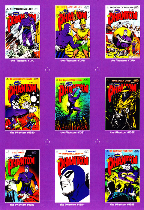 Phantom Philecard #1377-1385
