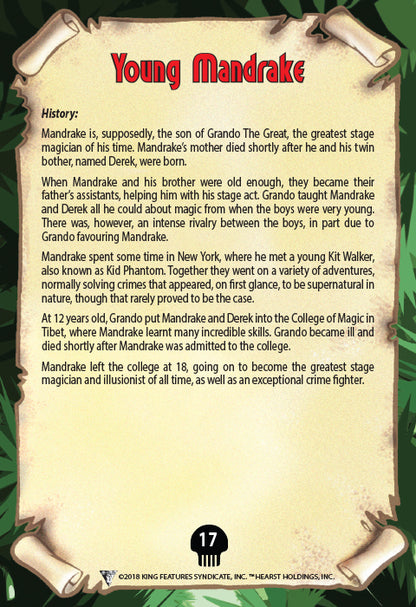 Phantom's Universe Character Card #17 - Young Mandrake