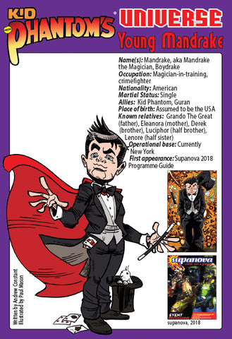Phantom's Universe Character Card #17 - Young Mandrake