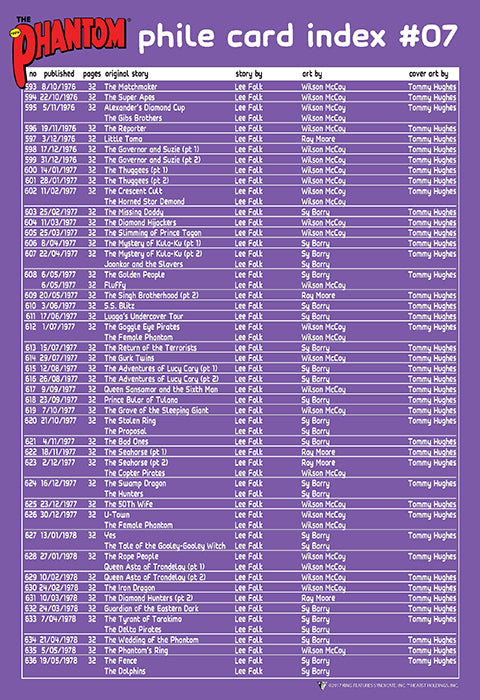 Phantom Philecard Index  #07 (colour)