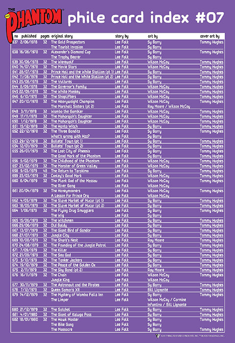 Phantom Philecard Index  #07 (colour)