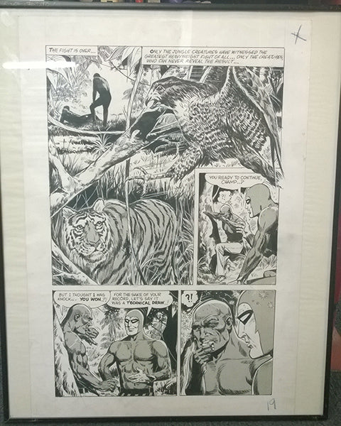 Original Drawing of Keith Chatto - Rumble in Jungle 19