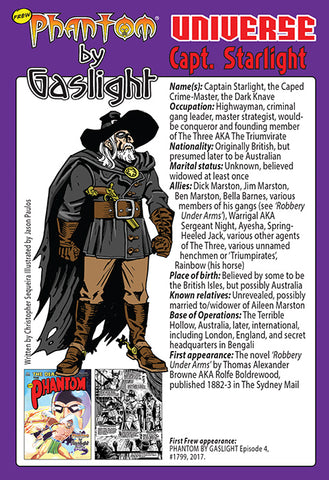 Phantom's Universe Character Card #59 - Captain Starlight